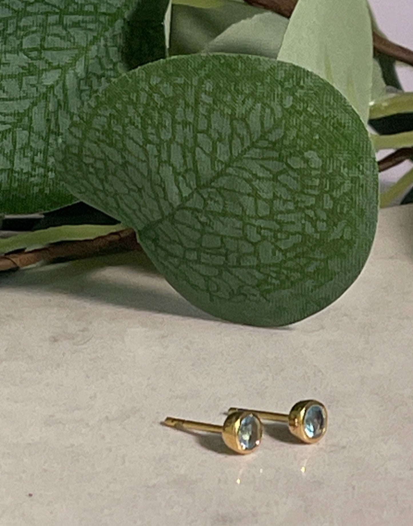Blue-Cubic-Zirconia-Studs