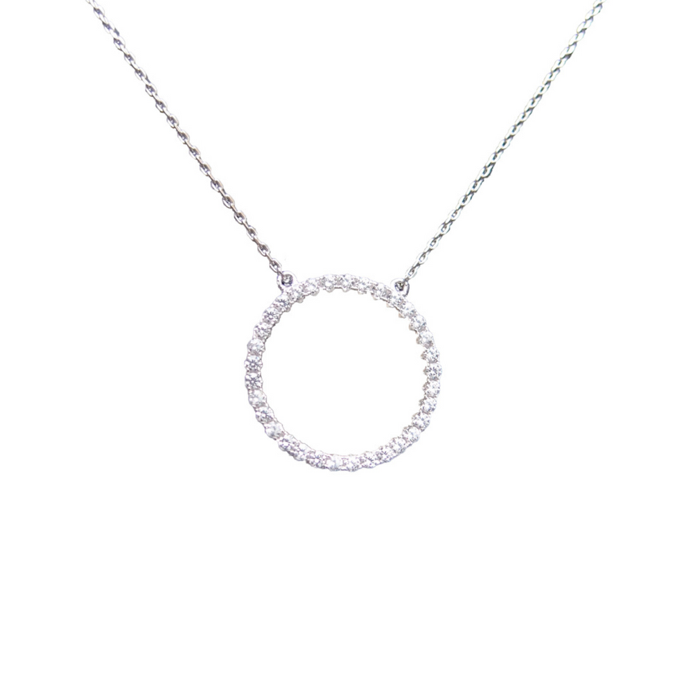 Circle of life CZ necklace