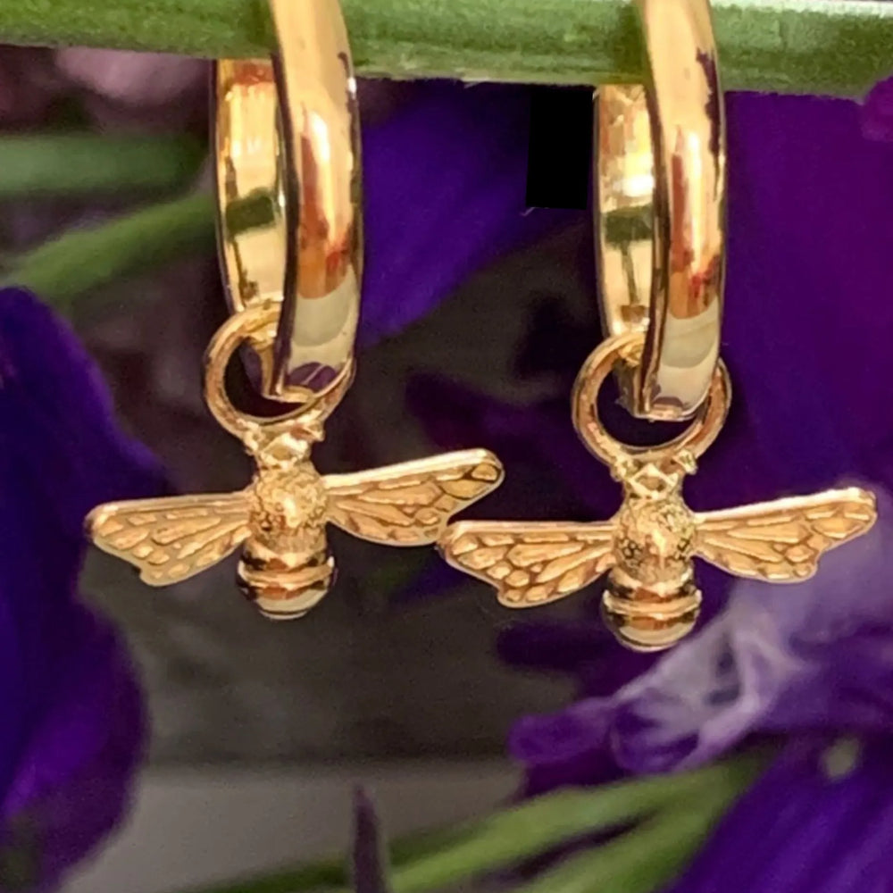 Gold_Bee_huggie_earrings
