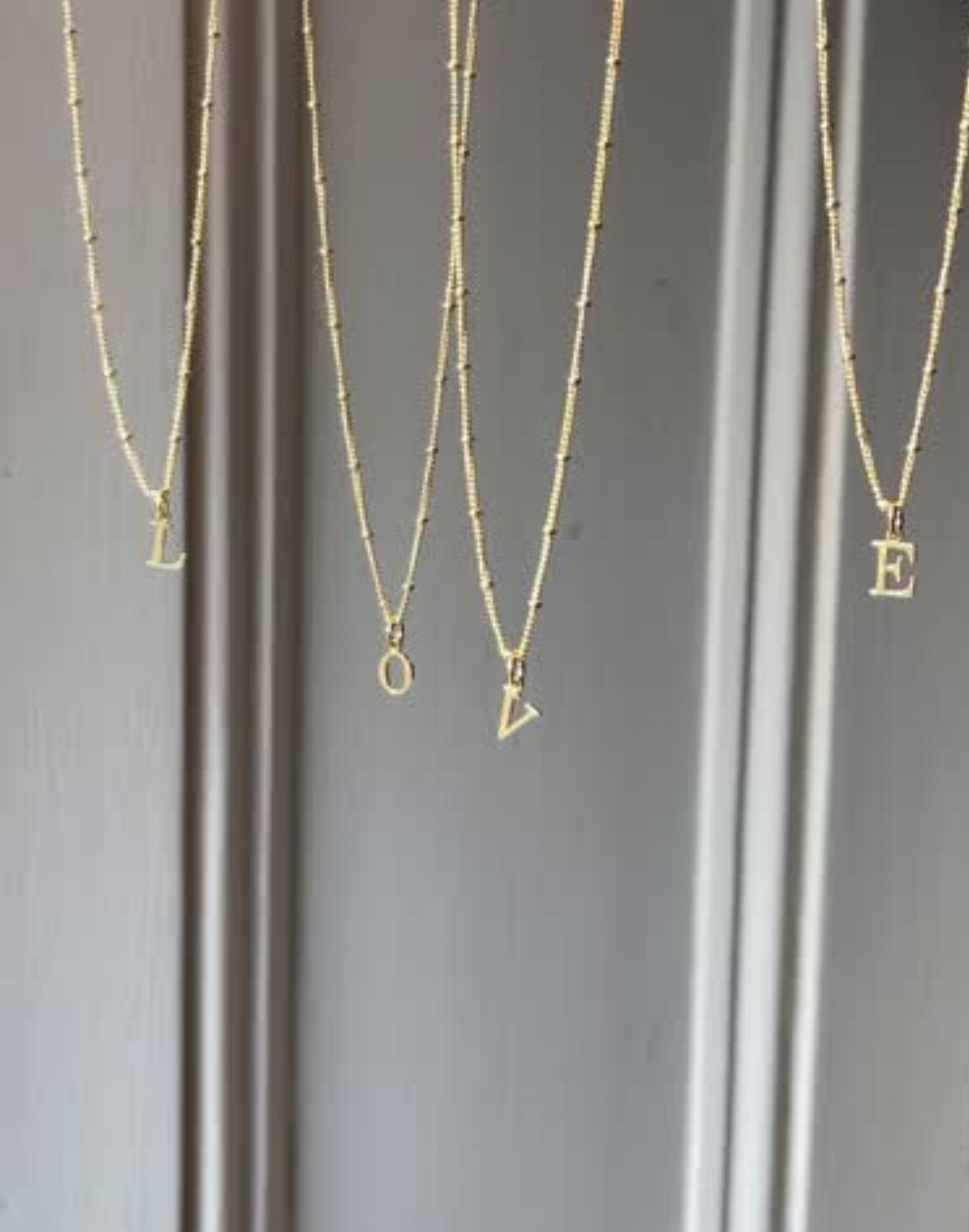 gold initial necklaces video