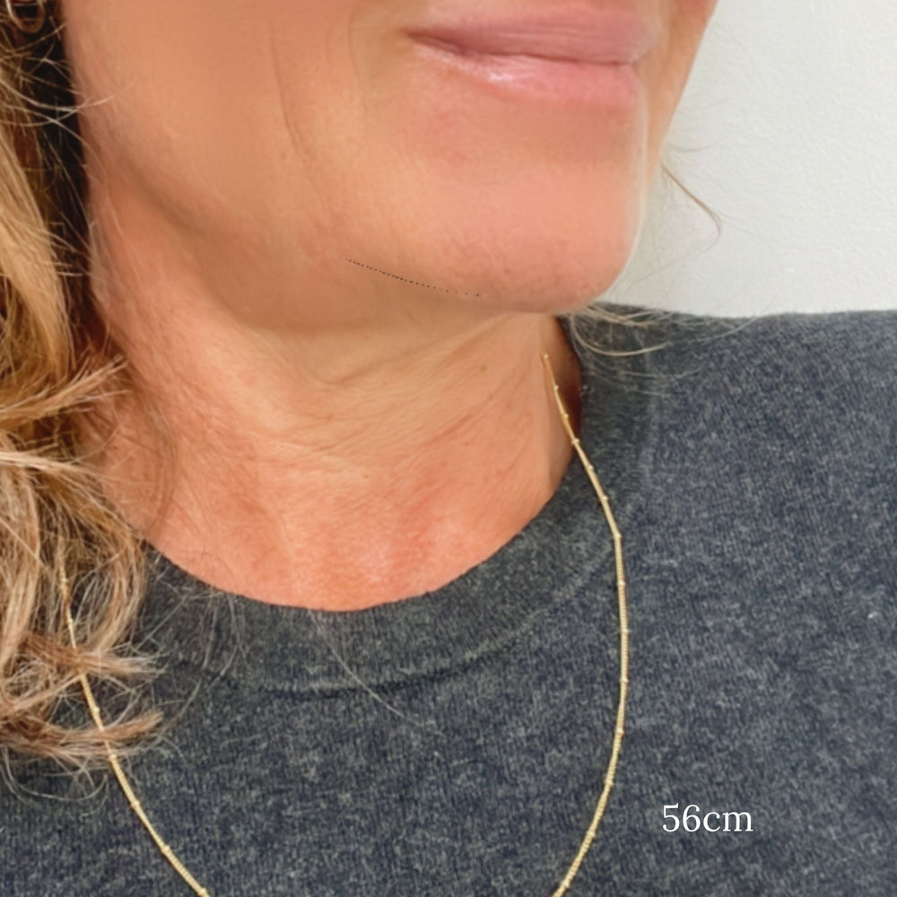 gold satellite chain 56cm
