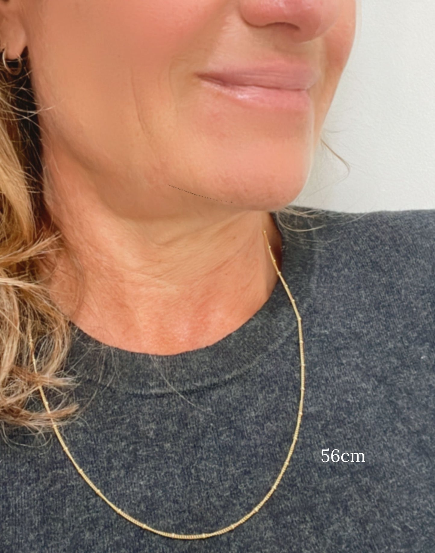 gold satellite chain 56cm