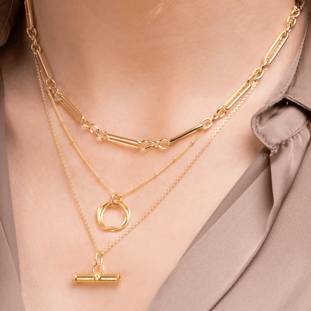 
                  
                    Gold layering necklaces
                  
                