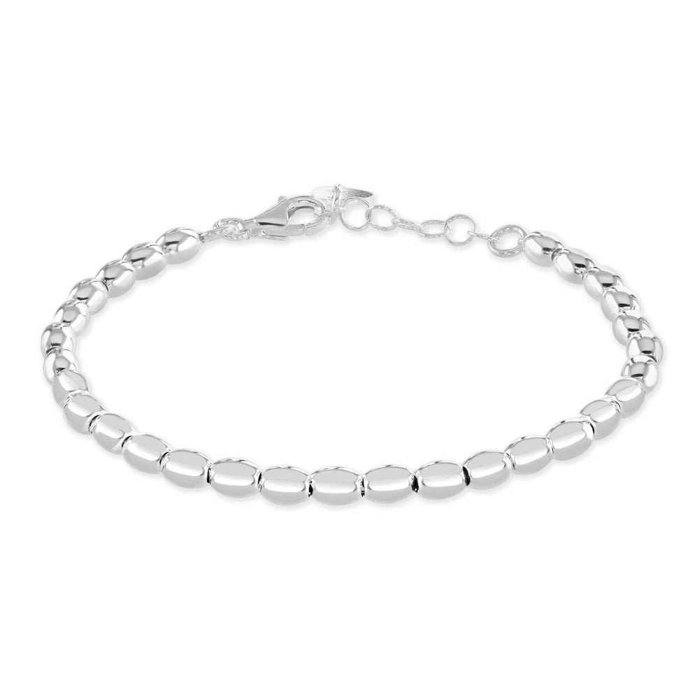 
                  
                    Jilly Sterling silver ball bracelet on a white background
                  
                