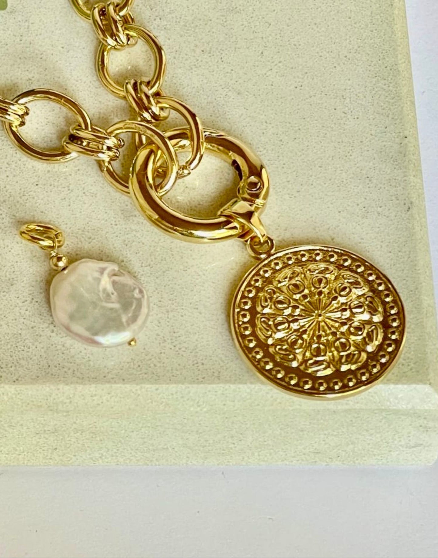 optional charms for lizzy gold link necklace
