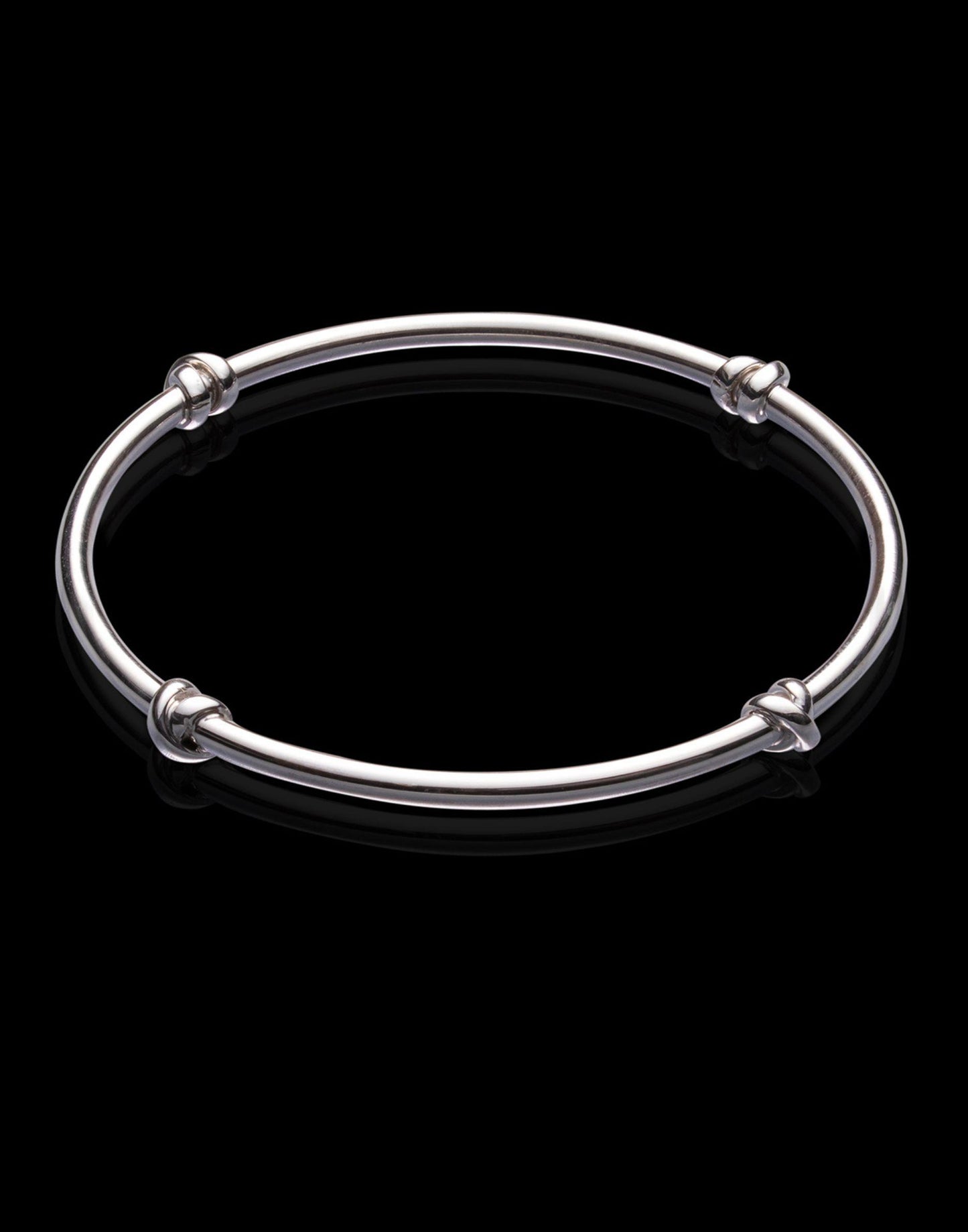 Morton silver knot bangle