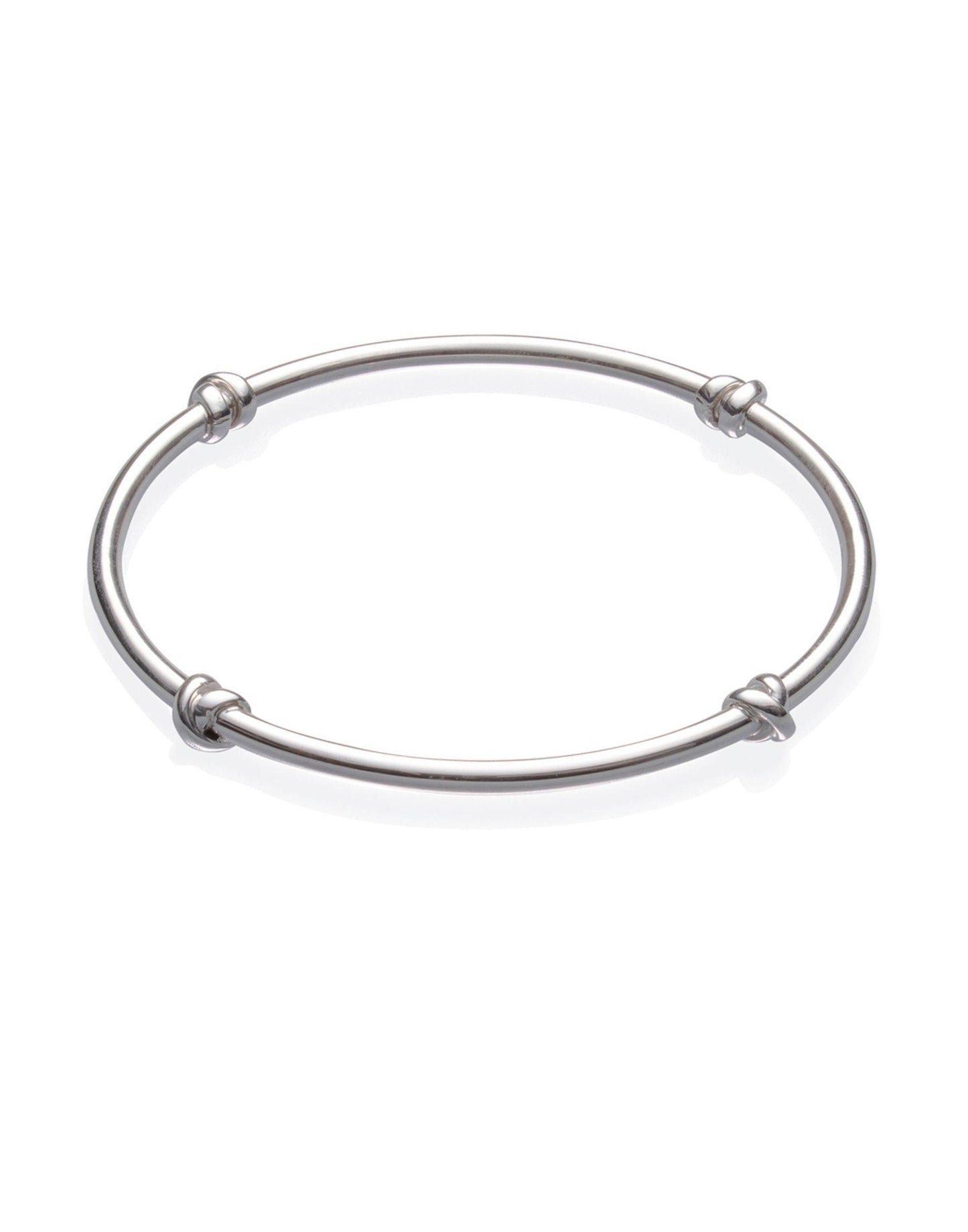 Morton silver knot bangle
