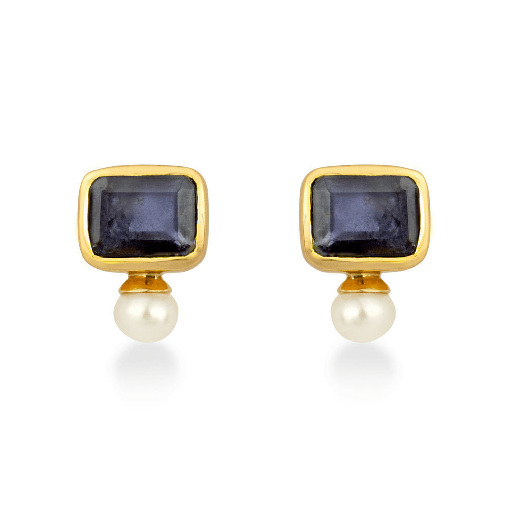 
                  
                    Pearl and Iolite Stud earrings
                  
                