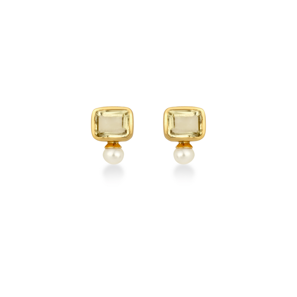 
                  
                    pearl and lemon quartz stud earrings
                  
                
