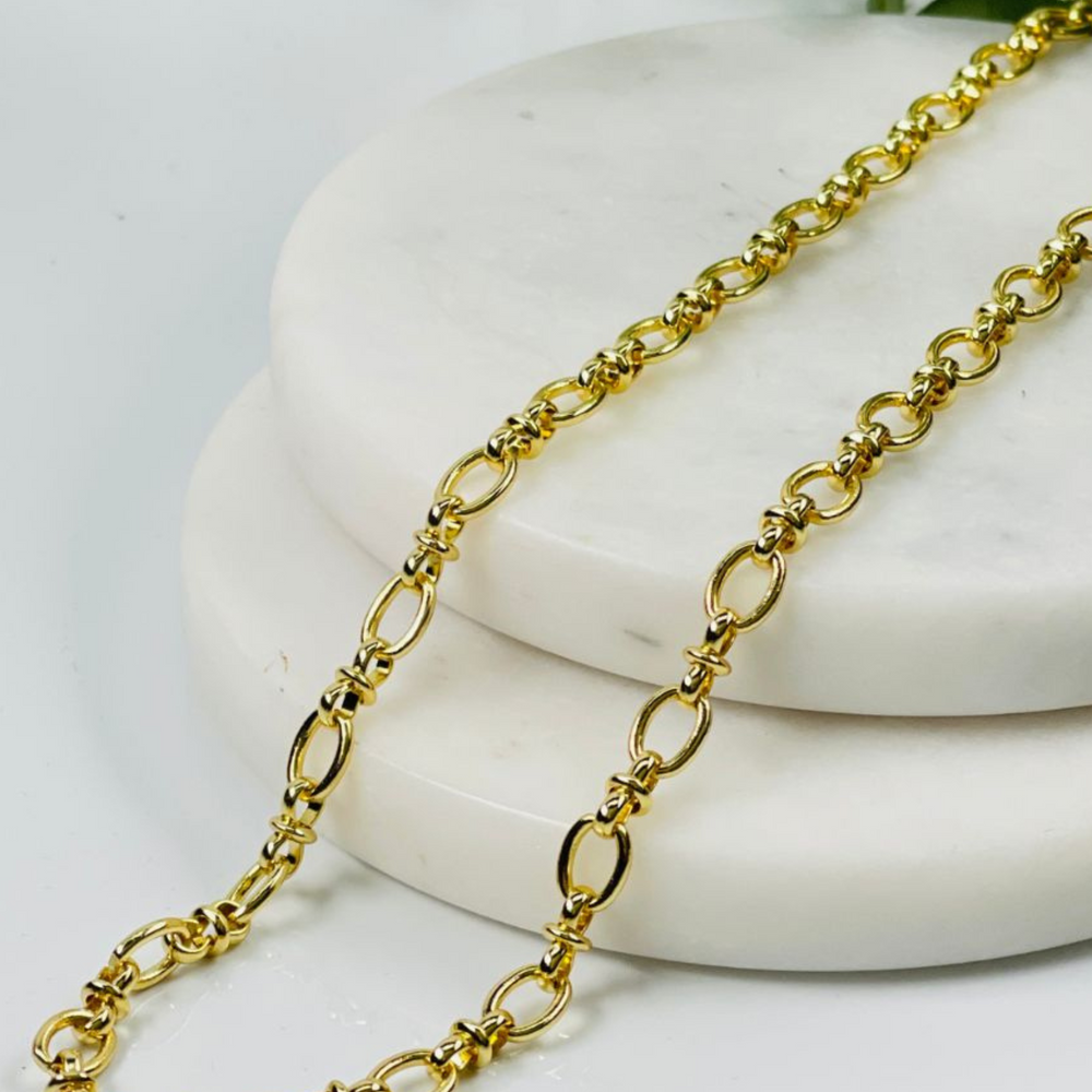 Pippa gold link necklace, trending gold chain necklace