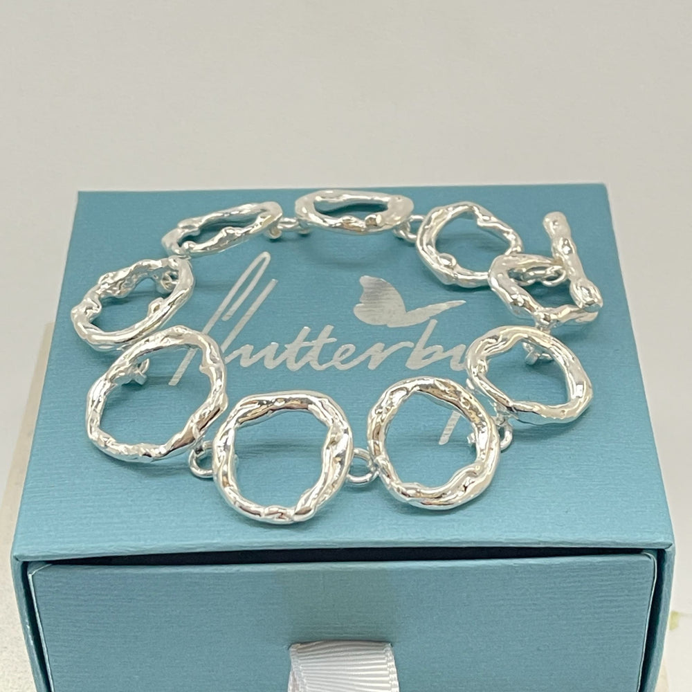
                  
                    Beautiful unusual Chole sterling silver bracelet on a Flutterby Gift Box
                  
                