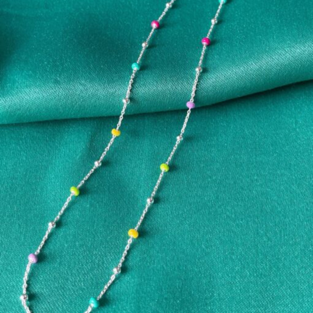 Tutti fruiti enamel necklace