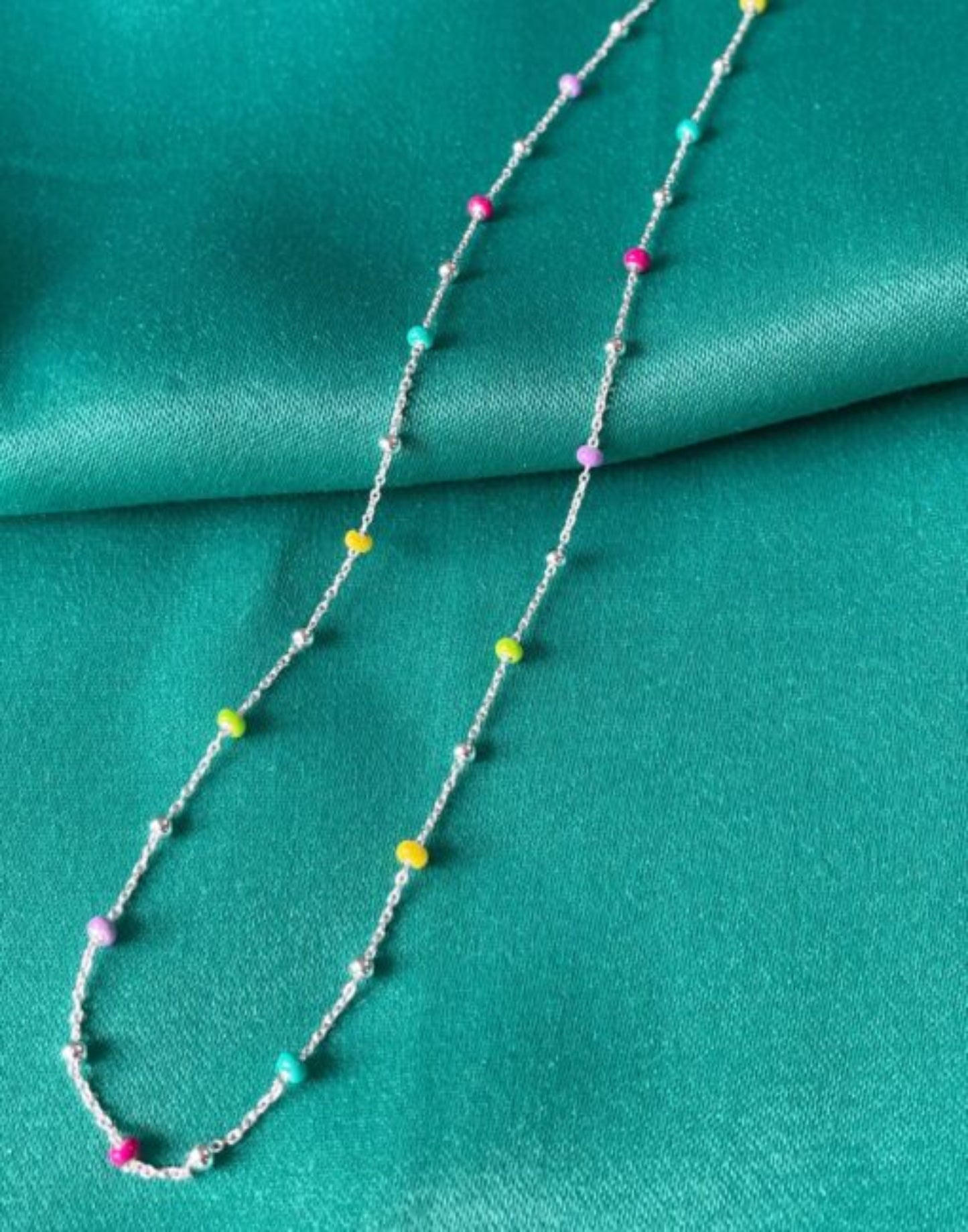 Tutti fruiti enamel necklace