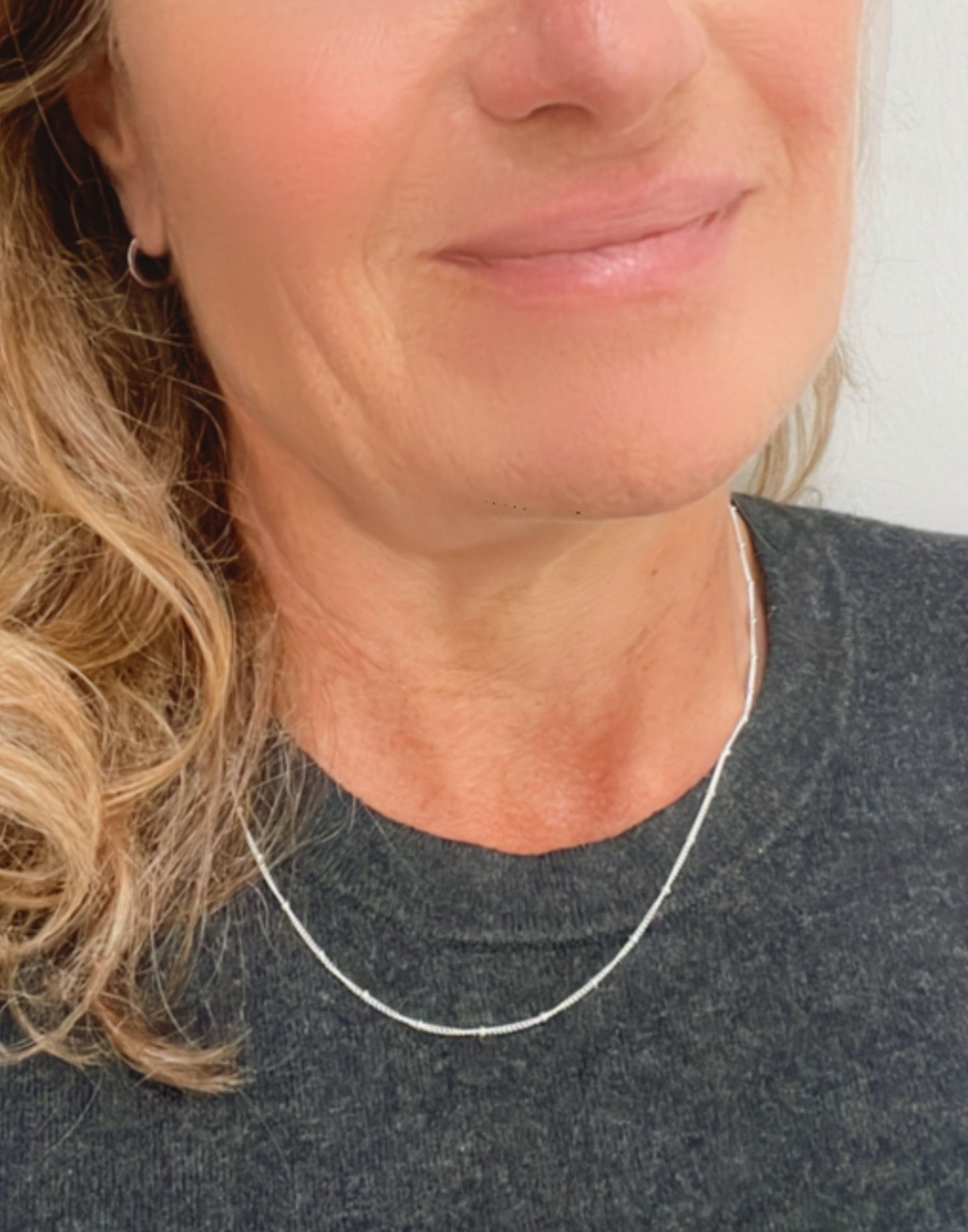 satellite chain on neck