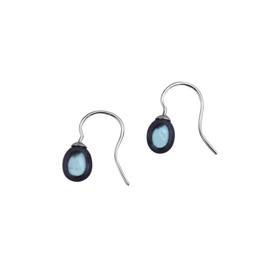 Peacock pearl drop earrings