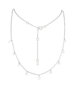 Tilly Silver Disc Necklace
