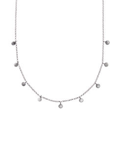 Tilly silver disc necklace