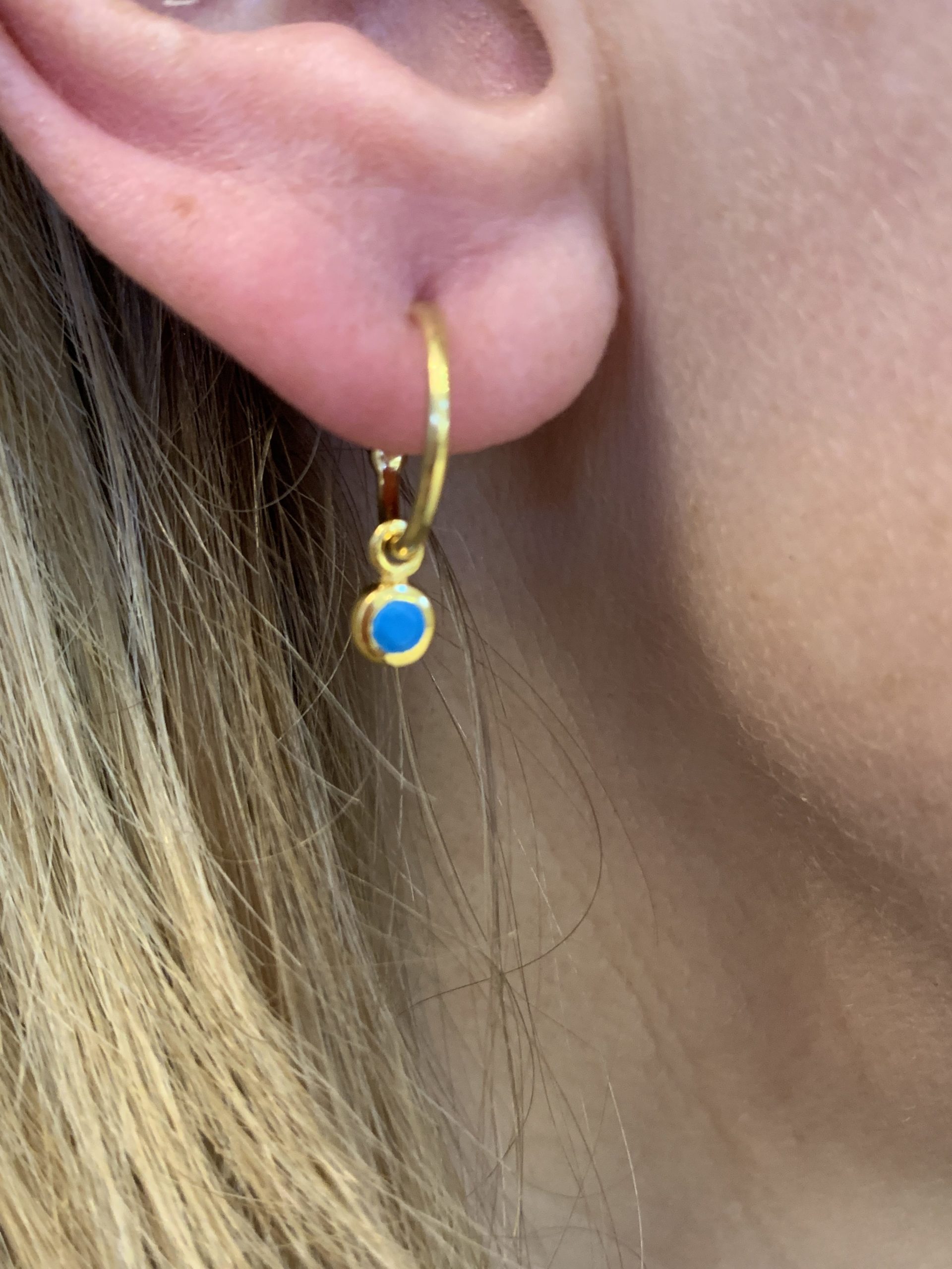 December Birthstone Gift Sieraden Oorbellen Oorknopjes Turquoise Stud Earrings 14K Gold Earrings 