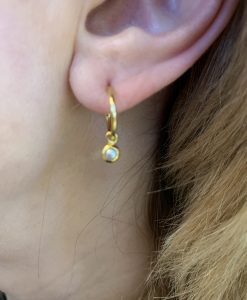 Gold Pearl June Birthstone Earrings