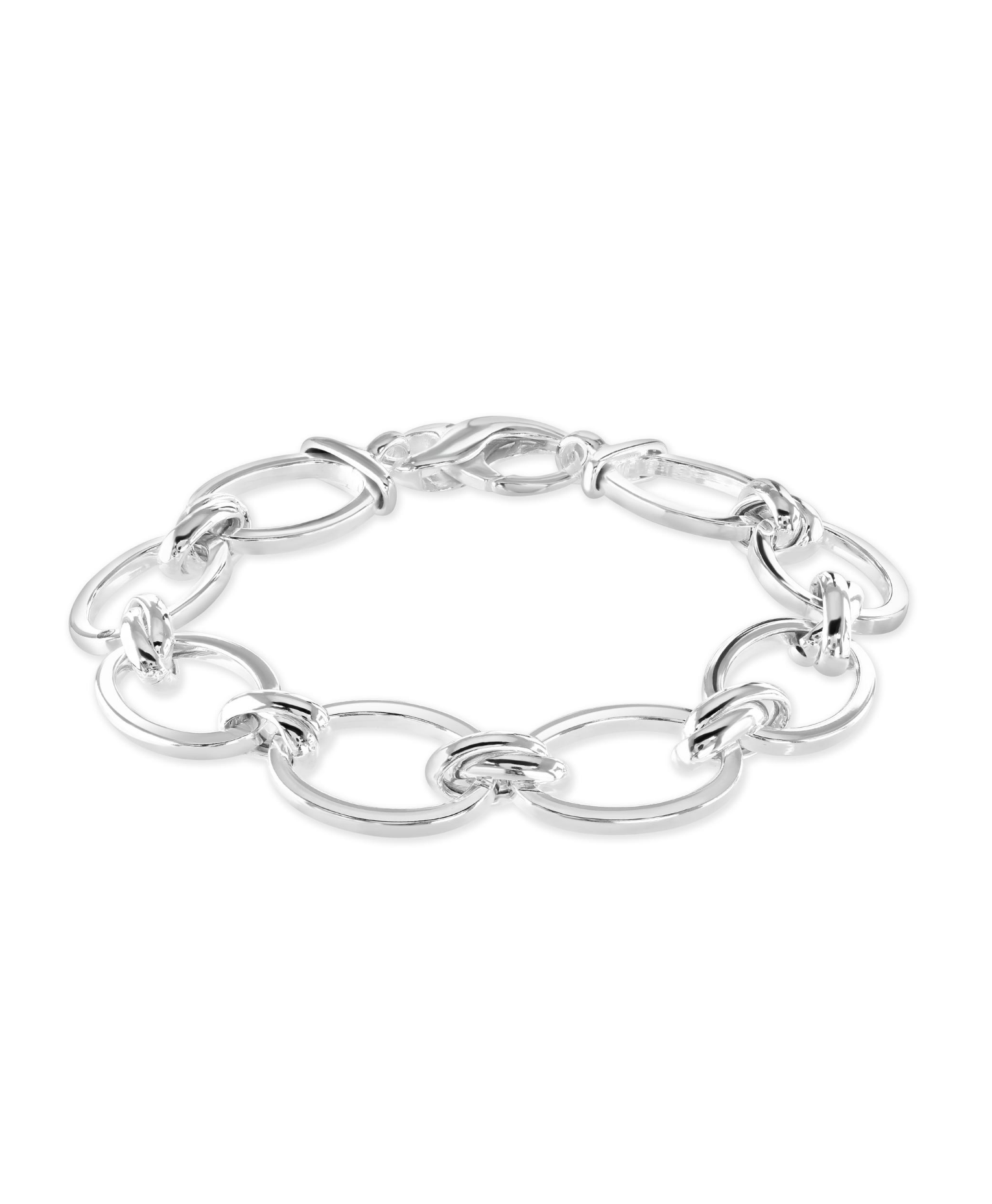 Lulu Silver Link Bracelet - Flutterby Jewellery Sterling Silver Elegance