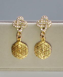 Charlotte Gold Drop Earrings