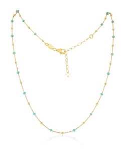 Josie Gold Turquoise Necklace