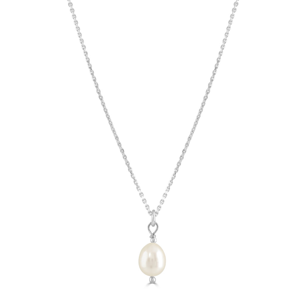 Single Pearl Necklace - Beautiful Lustre - Flutterby Jewellery