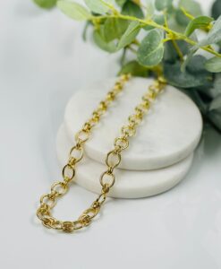Lizzy Gold Link Necklace