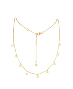 Gold Tilly Disc Necklace