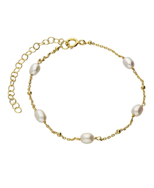 Helena Pearl Gold Bracelet