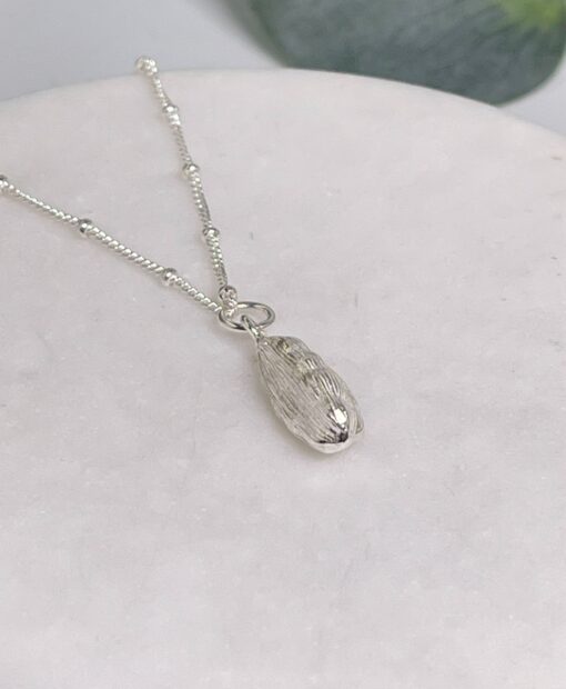 Cardamon Silver Pendant Necklace