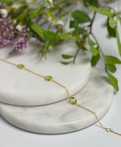 Gold Peridot Bracelet